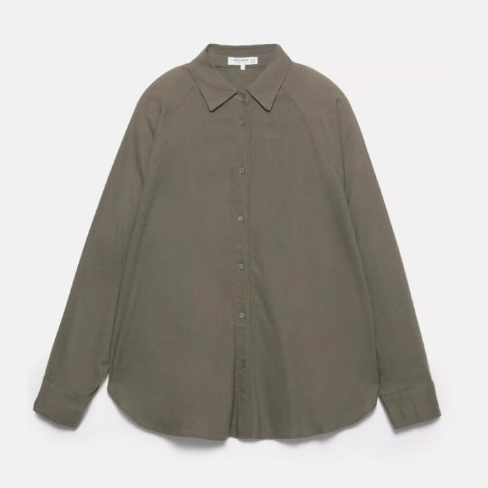Rustic linen blend shirt